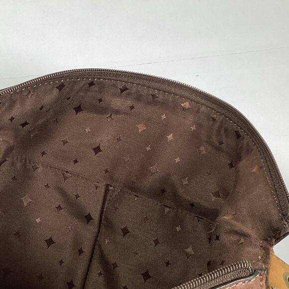 Fossil Brown Leather Morgan Traveler Crossbody Messenger Bag Purse - Picture 13 of 15